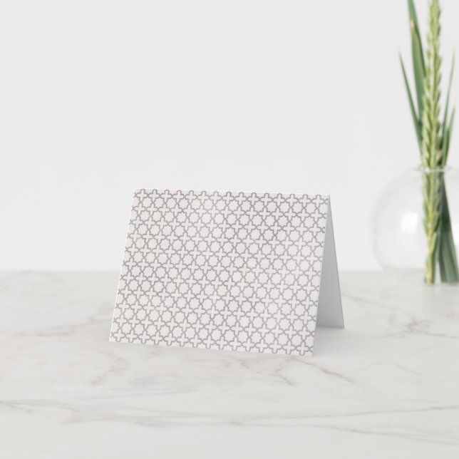 Elegant arabesk ornamentik tack kort (Framsida)