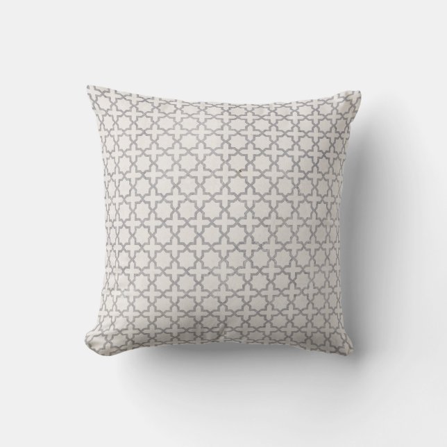Elegant arabeskornamentik kudde (Framsida)