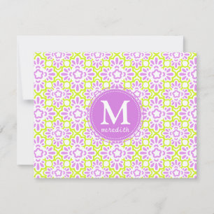 Elegant Arabesque Damask Lilac Lila Personlig