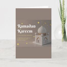 Elegant arabisk kalligrafi Ramadan-hälsningar Kort