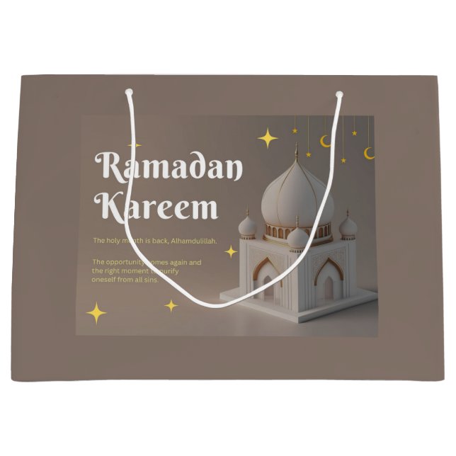 Elegant arabisk kalligrafi Ramadan-önskningar (Framsidan)