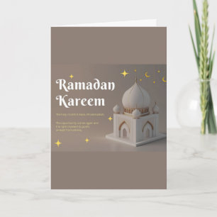 Elegant arabisk kalligrafi Ramadan-önskningar Kort