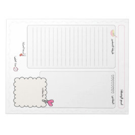 Elegant arabisk receptblock för recept  anteckningsblock