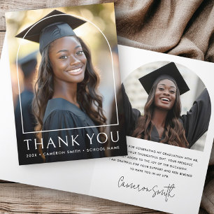 Elegant Arch Classic studenten-foto student Tack Kort