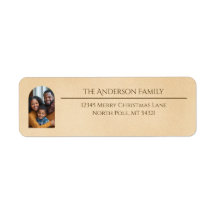 Elegant Arch Familjefoto Beige Returadress
