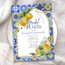 Elegant Arch Italy Blue Tile Lemon Möhippa