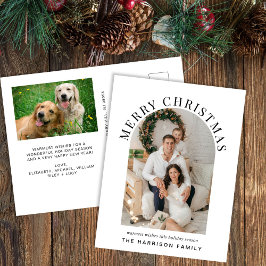 Elegant Arch Photo God jul Helg Vykort