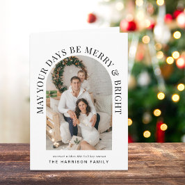 Elegant Arch Photo Merry Bright jul Kort