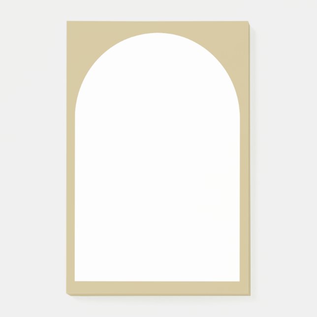 Elegant Arch Sticky Notes Post-it Block (Framsida)