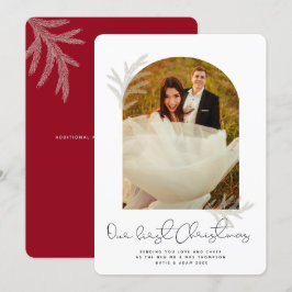 Elegant Arch | VÅR FÖRSTA moderna CHRISTMAS-Spruce Julkort