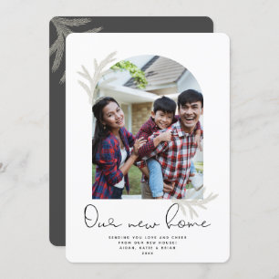 Elegant Arch   VÅR NYA HEMMA Modern Spruce-Helgdag Julkort