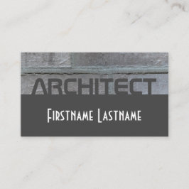 Elegant architect grått brickwall 2 ton visitkort