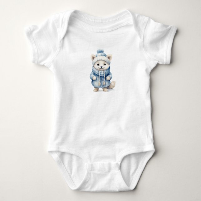Elegant Arktiska räv T Shirt (Framsida)