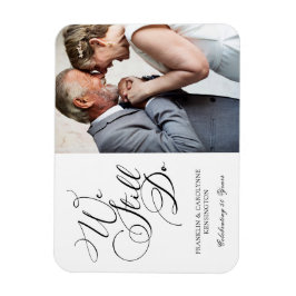 Elegant-årsdag - inbjudan till förnyelse av foto magnet