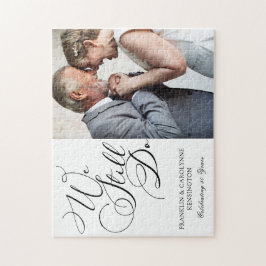 Elegant - årsdag Vow Renewal Photo Pussel