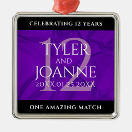 Elegant-årsdagen för Bröllop, Silke, Firande Julgransprydnad Metall