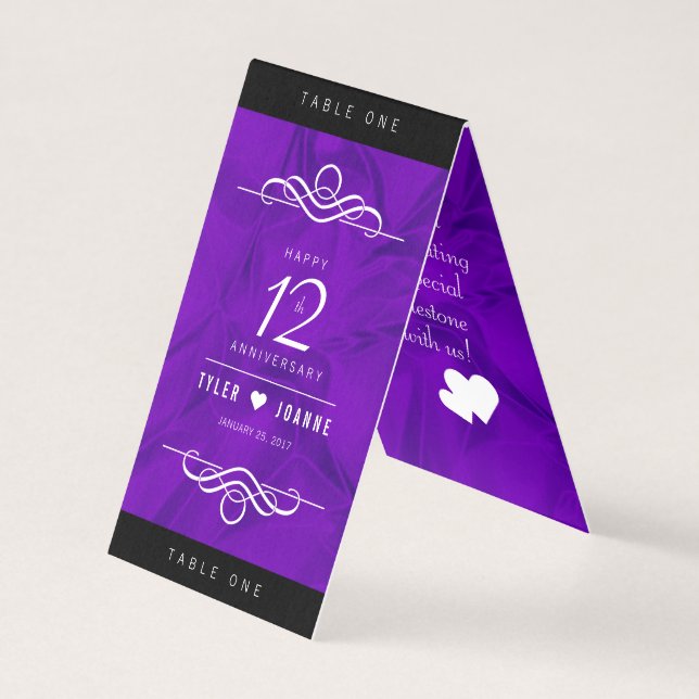 Elegant-årsdagen för Bröllop, Silke, Firande Kort (Framsida)