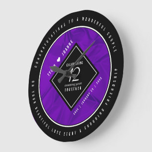 Elegant-årsdagen för Bröllop, Silke, Firande Stor Klocka