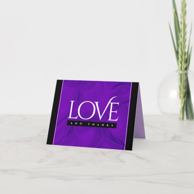 Elegant-årsdagen för Bröllop, Silke, Firande Tack Kort (Framsida)