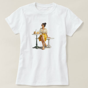 Elegant årsdagspresent för fru Romantisk duo T Shirt