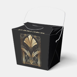 Elegant Art-deco Black & Guld-favoriter - Personli Presentaskar