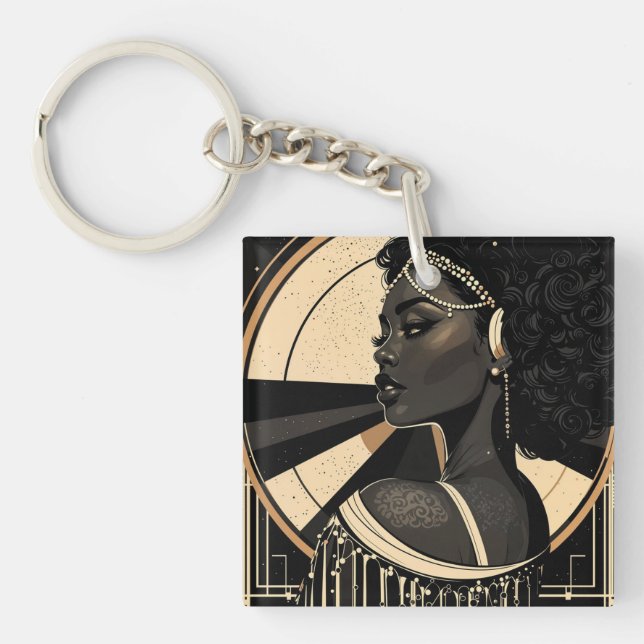 Elegant Art Deco Black Woman Flapper (Framsidan)