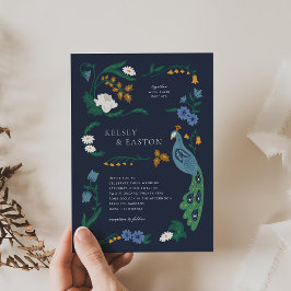 Elegant Art Deco-bröllopsinbjudan Inbjudningar