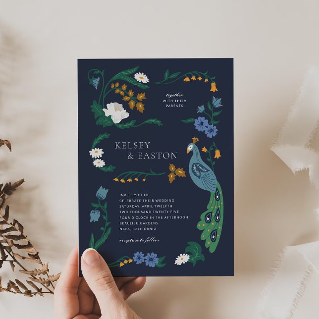 Elegant Art Deco-bröllopsinbjudan Inbjudningar (Skapare uppladdad)