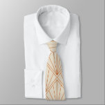 Elegant Art Deco Burnt Orange Bröllop Slips<br><div class="desc">Vintage Art Deco Burnt Orange Elegant bröllop Neck Tie</div>