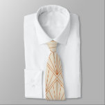 Elegant Art Deco Burnt Orange Bröllop Slips<br><div class="desc">Vintage Art Deco Burnt Orange Elegant bröllop Neck Tie</div>