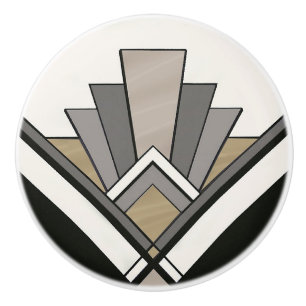 Elegant Art Deco-fläktsdesign Knopp
