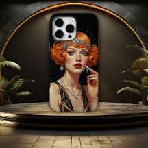 Elegant Art Deco Flapper-flicka