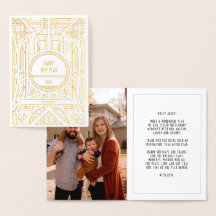 Elegant art deco-foto Gott nytt år