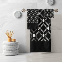 Elegant Art Deco Geometric Black and White