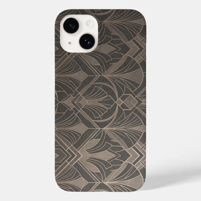 Elegant Art Deco Geometric Pattern iPhone Case (Baksida)