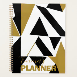 ELEGANT ART DECO GULD BLACK WHITE PLANNER