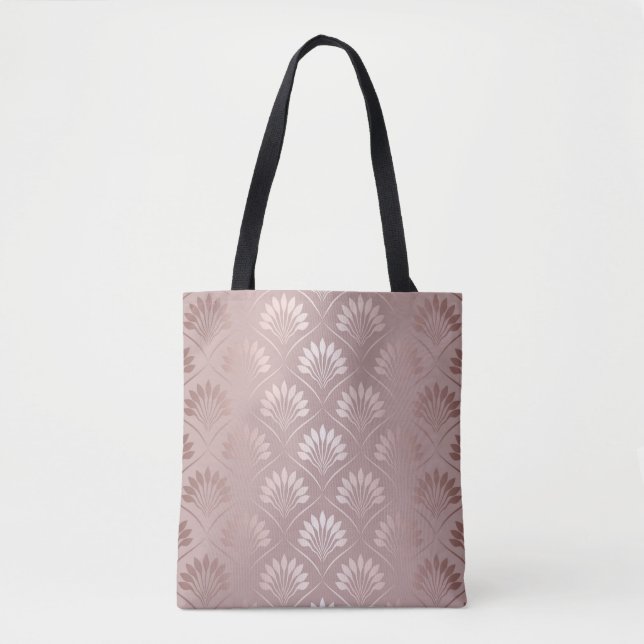 Elegant art deco guld lattice mönster tygkasse (Framsida)