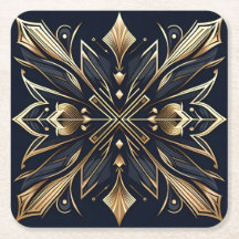 Elegant Art Deco Guld Mandala