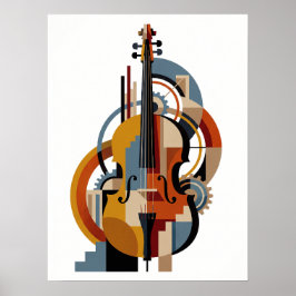 Elegant Art Deco Jazz-affisch Poster