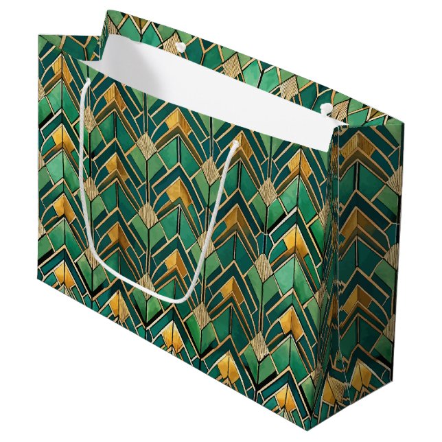 Elegant Art Deco-kakel mönster  (Framsidan Vinklad)