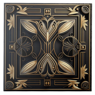 Elegant Art Deco-keramiska plattor Kakelplatta