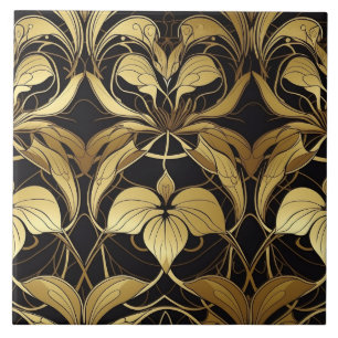Elegant art deco mönster kakelplatta