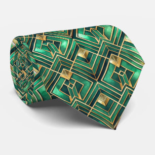 Elegant Art Deco-mönster med kakel Slips
