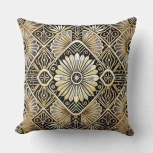 Elegant Art Deco-mönsterdesign Kudde