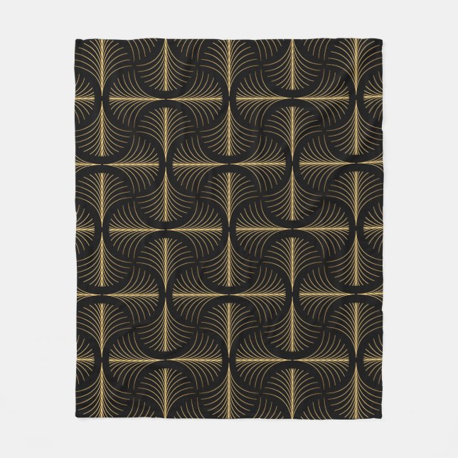 Elegant Art Deco style seamless repeat pattern wit Fleecefilt (Framsidan)