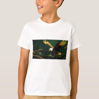 Elegant Art Eagle-landningssida - Mörkens temadesi T Shirt