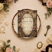 Elegant Art Nouveau Blommig Bröllop