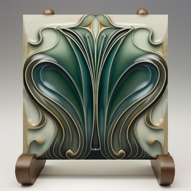 Elegant Art nouveau Kakelplatta (Skapare uppladdad)