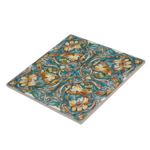 Elegant art nouveau mönster kakelplatta