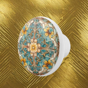 elegant art nouveau mönster knopp